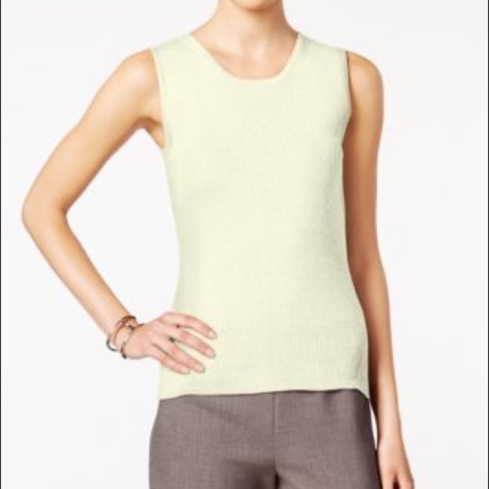 Tommy Hilfiger ribbed Knit Sleeveless Sweater Top